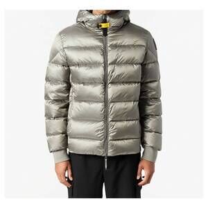 NEW PARAJUMPERS pharrell bomber hooded in greige